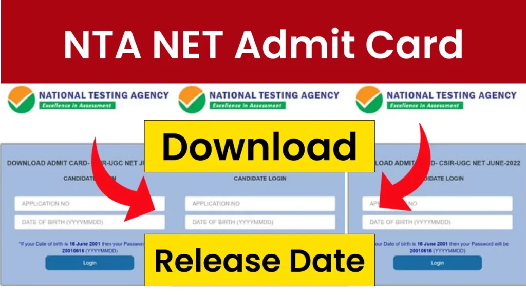 NTA NET Admit Card 2022 Release Date